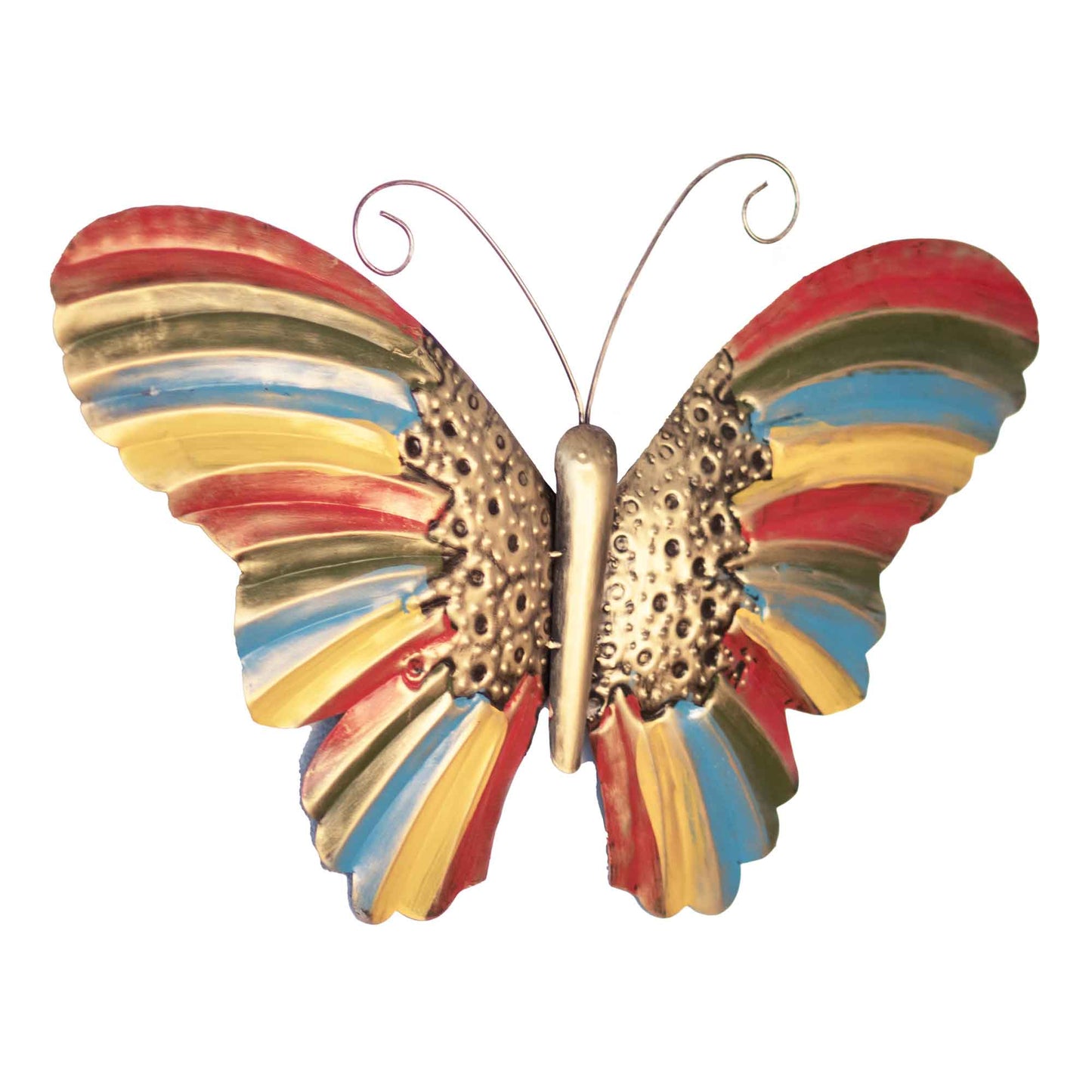 Kezevel Metal Butterfly Wall Decor - Metal Wall Art Multicolour Metal Wall Hangings for Living Room, Foyer and Home Decor