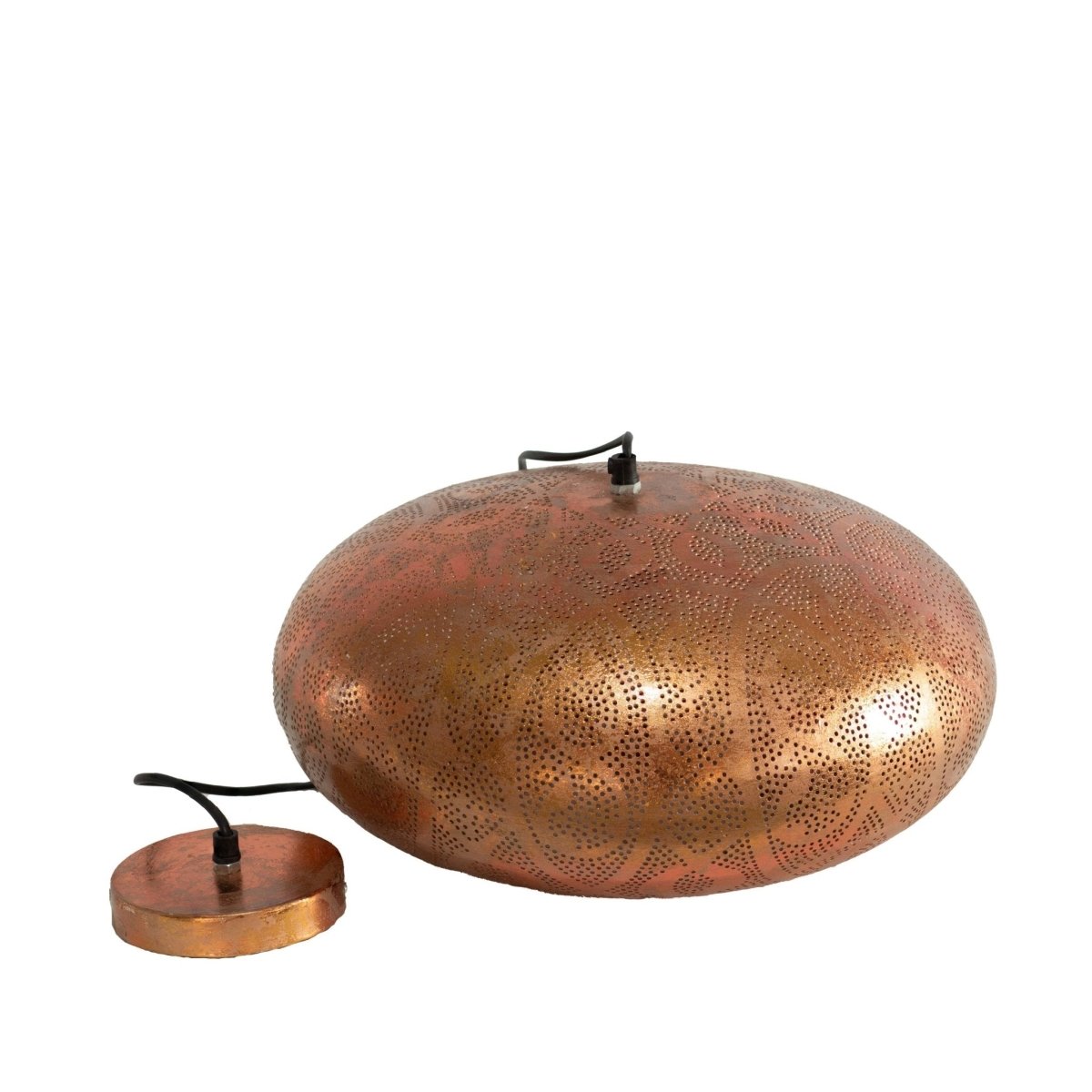 Kezevel Metal Decor Hanging Light - Black Golden Handcrafted Pendant Light / Lamp for Living Room, Bedroom, Balcony and Foyer