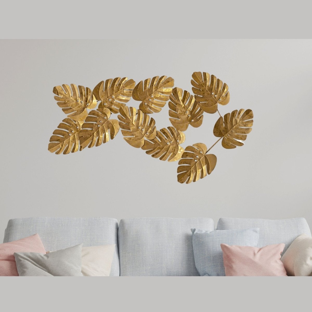 monstera leaf wall hanging Kezevel Metal Wall Art Decor
