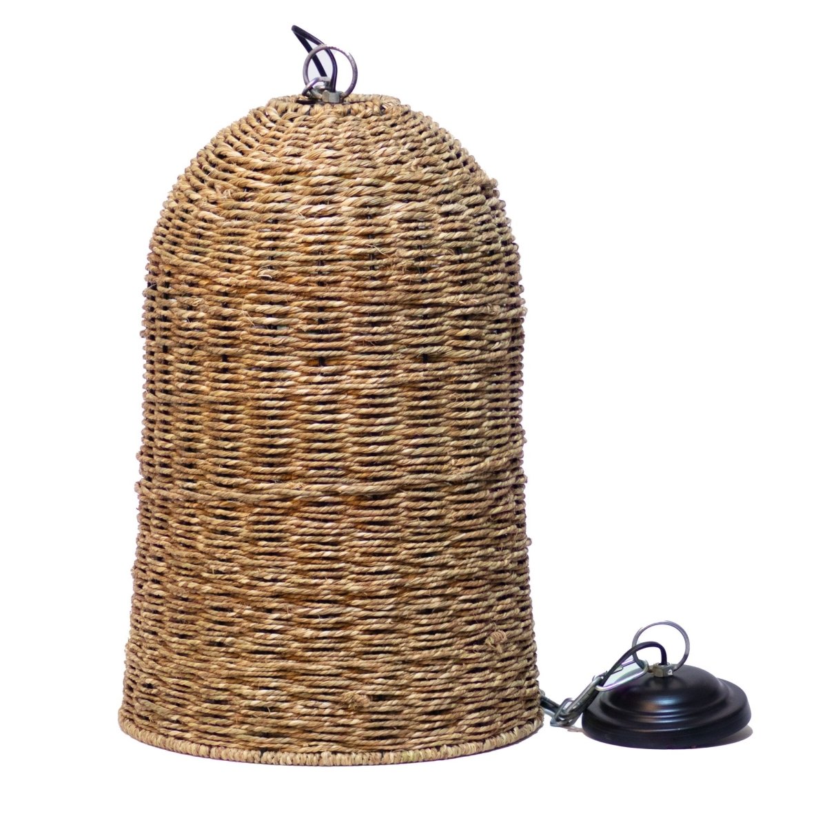 Kezevel Seagrass Weaved Hanging Light - Artistically Handcrafted Pendant Light for Living Room, Bedroom, Balcony and Foyer