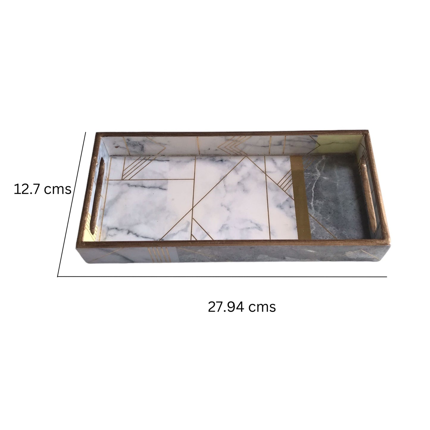 Kezevel Wooden Decorative Tray - Designer Tray for Table Decor, Tray for Home Decor, Serving Tray, Small, Medium and Large