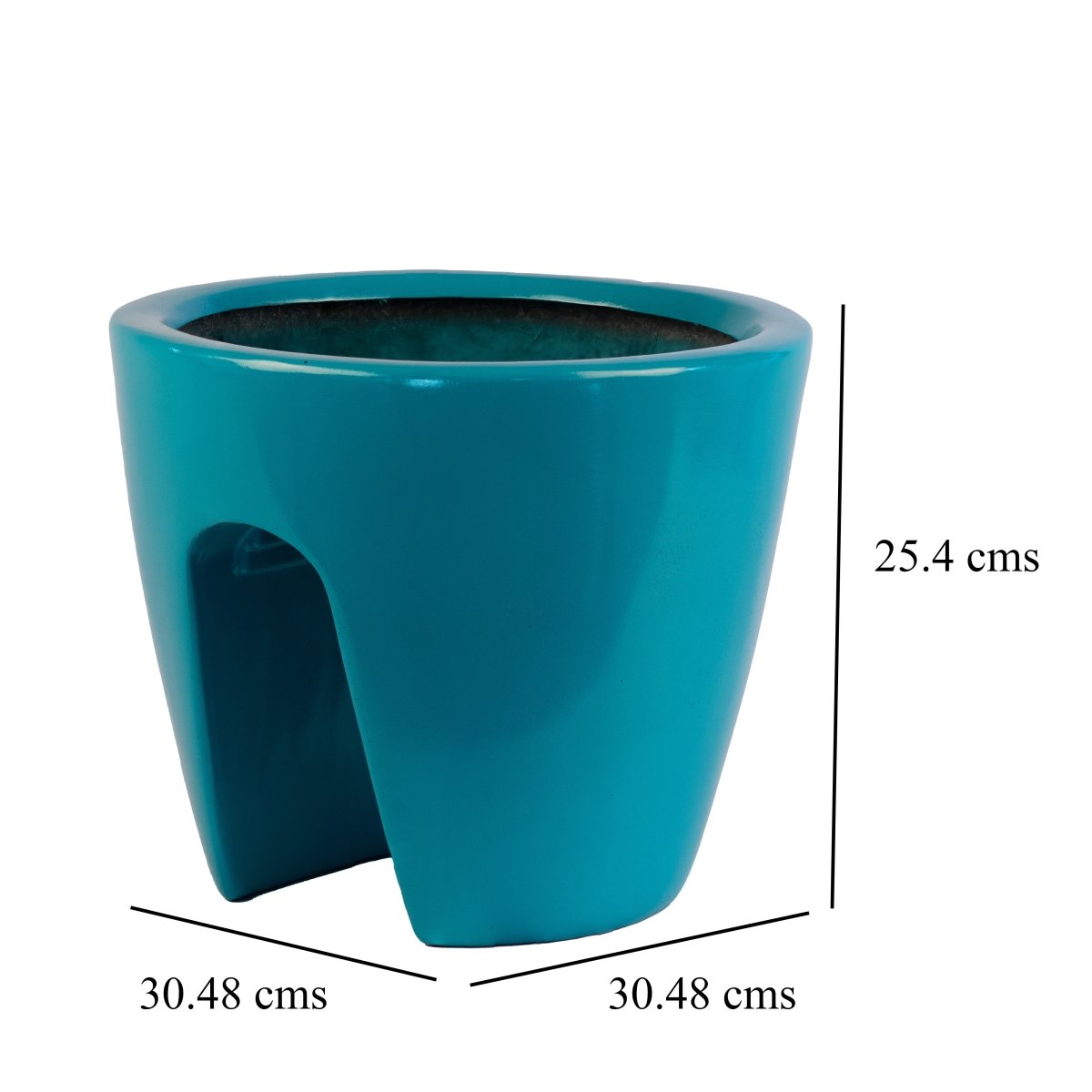 Kezevel Indoor Outdoor FRP Planters - Conical Railing Planter, Matte Faux Flower Pot Lightweight Durable for Home Décor
