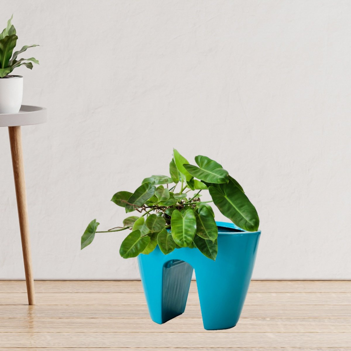 Kezevel Indoor Outdoor FRP Planters - Conical Railing Planter, Matte Faux Flower Pot Lightweight Durable for Home Décor