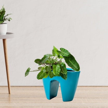 Kezevel Indoor Outdoor FRP Planters - Conical Railing Planter, Matte Faux Flower Pot Lightweight Durable for Home Décor