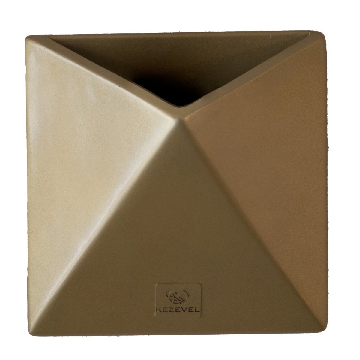 Kezevel Indoor Outdoor FRP Planters - Lightweight Durable Gold Finish Vertical Wall Flower Pot, Wall Planter for Home Décor