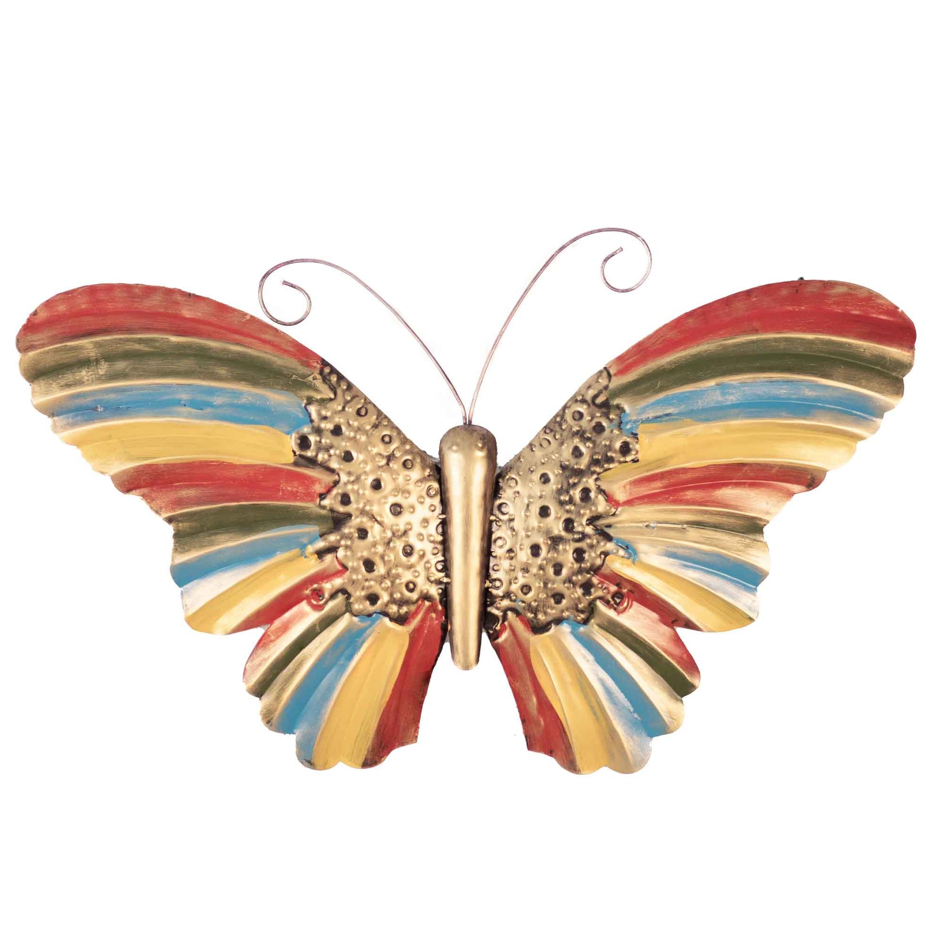 Kezevel Metal Butterfly Wall Decor - Metal Wall Art Multicolour Metal Wall Hangings for Living Room, Foyer and Home Decor