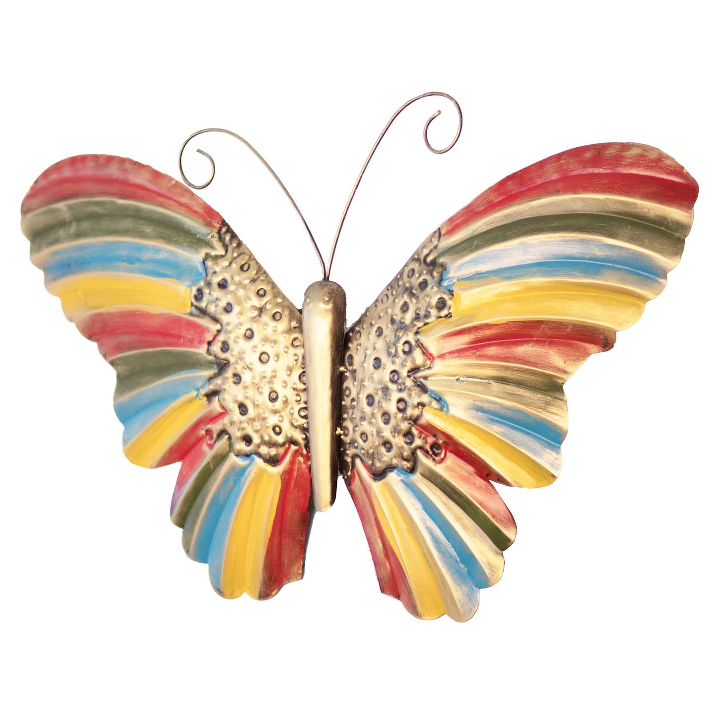 Kezevel Metal Butterfly Wall Decor - Metal Wall Art Multicolour Metal Wall Hangings for Living Room, Foyer and Home Decor