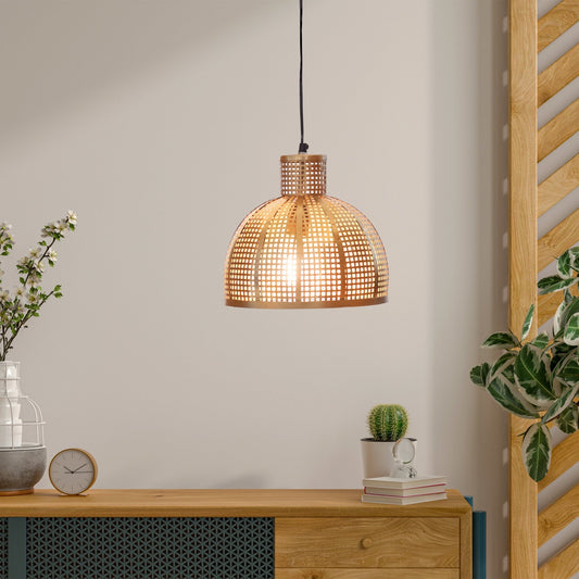 Kezevel Metal Decor Hanging Light - Golden Finish Hand Carved Pendant Light / Lamp for Living Room, Bedroom, Balcony, Foyer