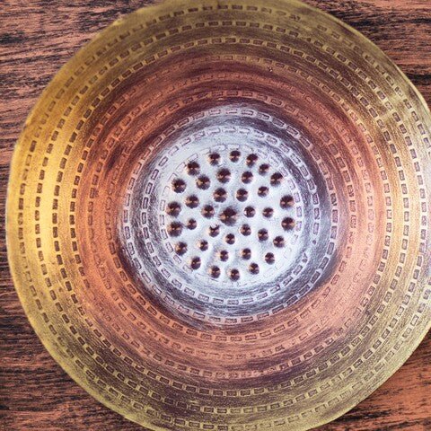Kezevel Metal Round Wall Decor - Wall Showpiece in Golden Silver Copper Finish, Metal Wall Art for Living, Foyer, Home Decor