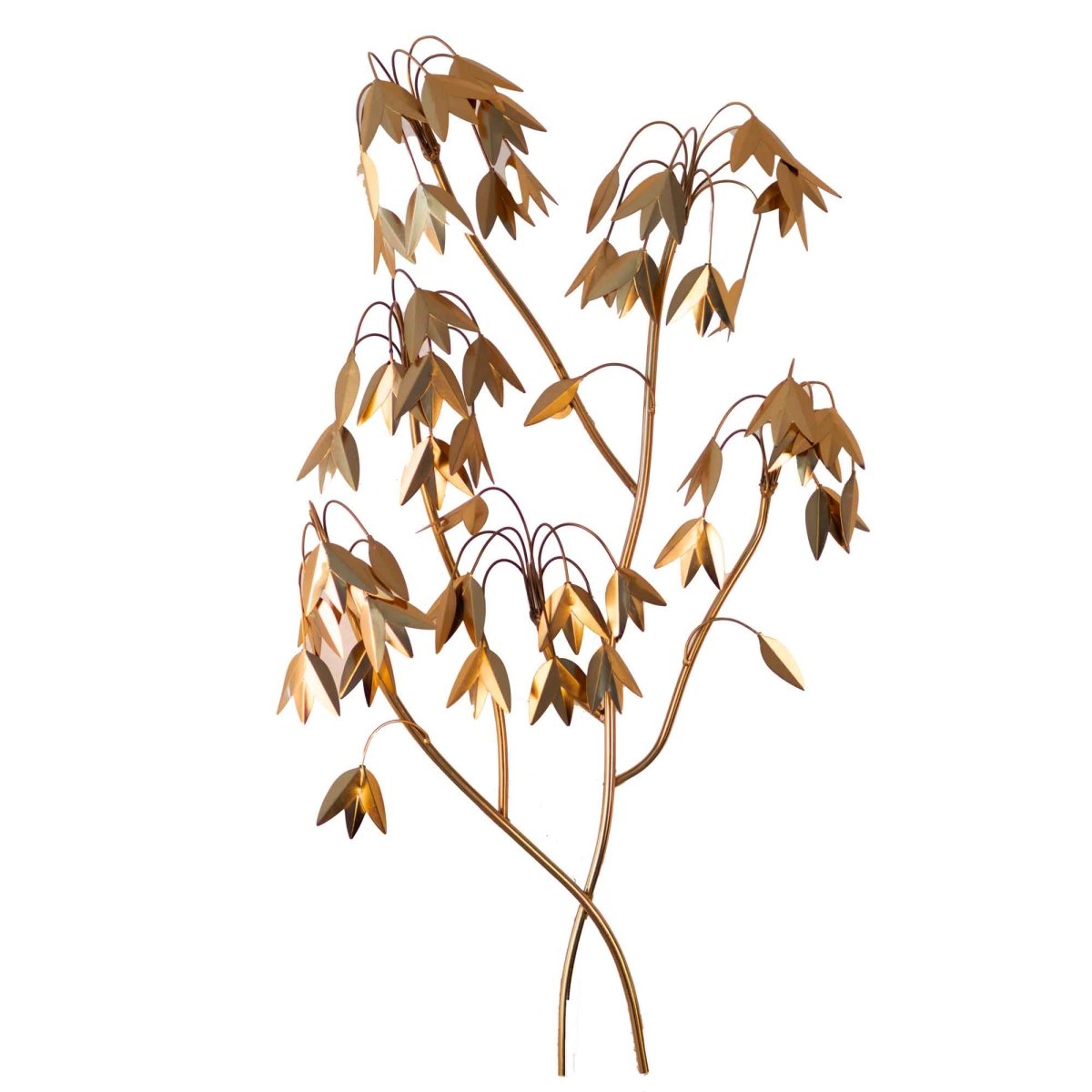 Kezevel Metal Tree Wall Decor - Metal Wall Art in Shiny Golden Finish Metal Wall Hangings for Foyer, Room Decor, Home Decor
