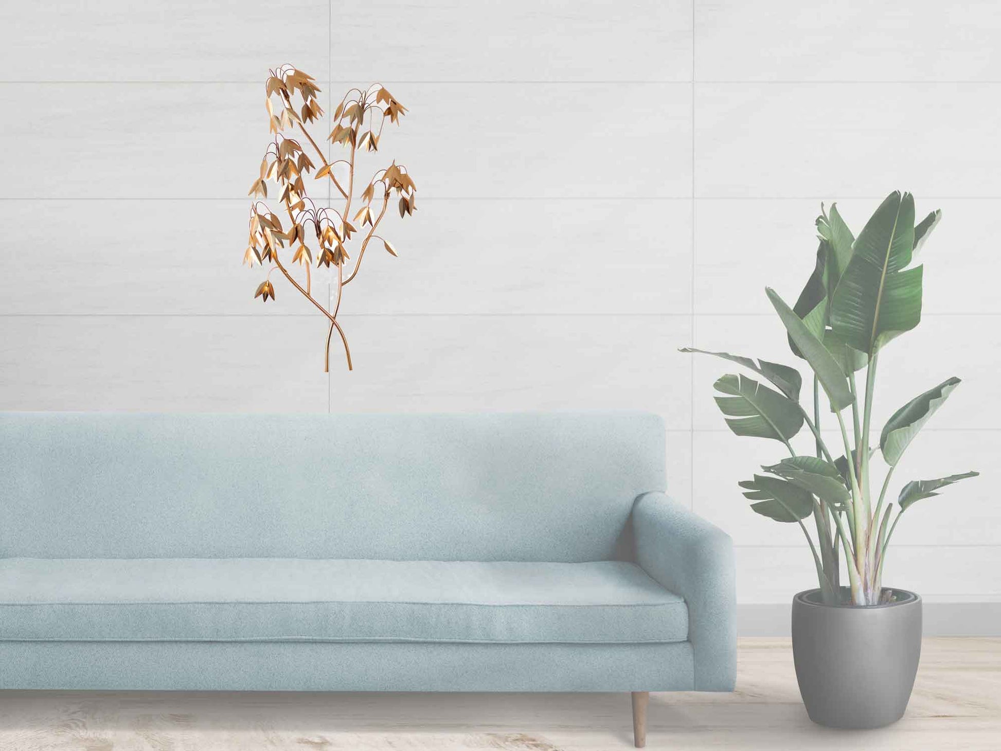 Kezevel Metal Tree Wall Decor - Metal Wall Art in Shiny Golden Finish Metal Wall Hangings for Foyer, Room Decor, Home Decor