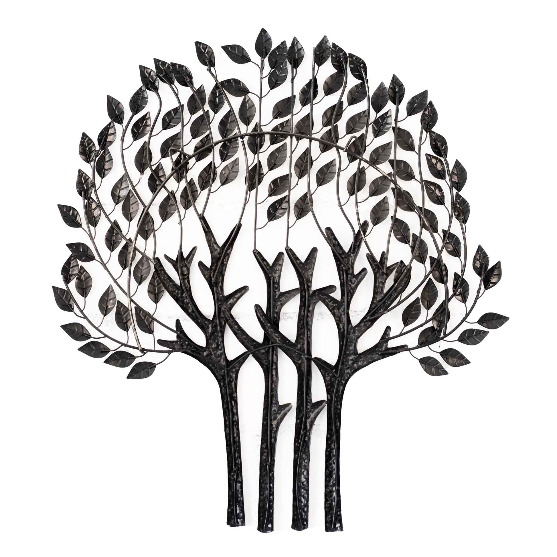 Kezevel Metal Tree Wall Decor - Metallic Tree Wall Hanging in Golden Bronze, Tree Wall Art for Living Room, Foyer, Home Decor